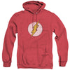 Flash - Rough Flash Logo Adult Heather Hoodie
