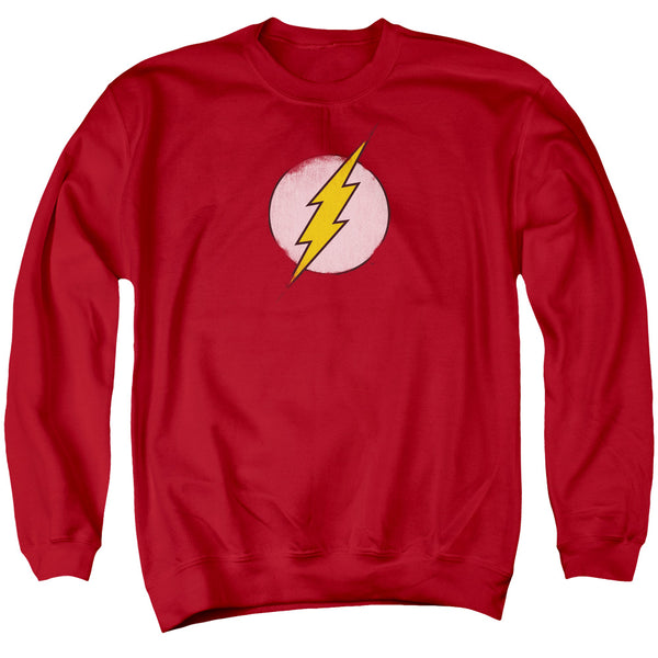Flash - Rough Flash Logo Adult Crewneck Sweatshirt
