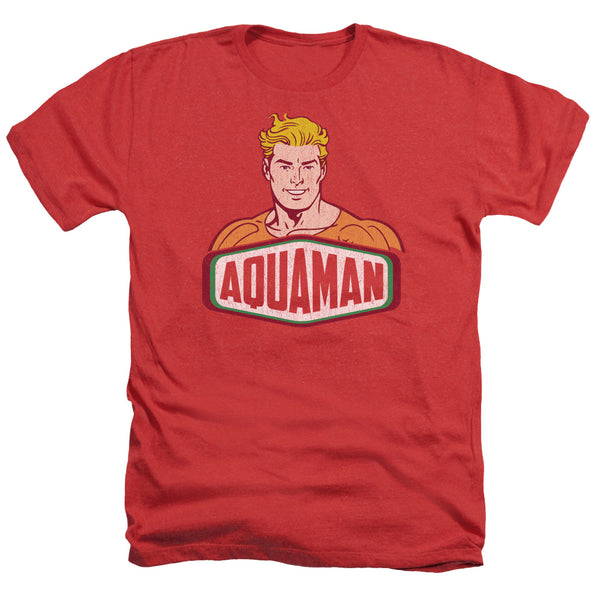DCO - Aquaman Sign Adult Regular Fit Heather Short Sleeve