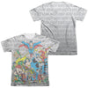 DC - Justice League Assemble Adult Regular Fit Short Sleeve 65 - 35 Poly - Cotton