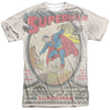 DC - Superman #1 Distressed Adult Regular Fit Short Sleeve 100% Poly