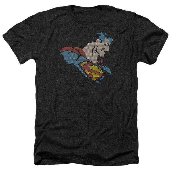 DC - Lite Brite Superman Adult Regular Fit Heather Short Sleeve