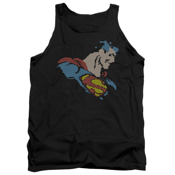 DC - Lite Brite Superman Adult Tank Top