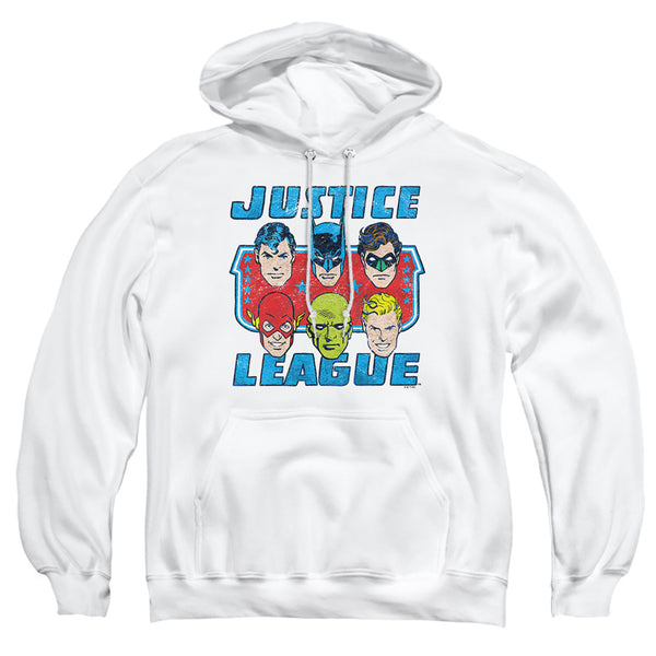 DC - Faces Of Justice Adult Pullover Hoodie