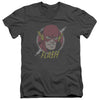 Flash - Vintage Voltage Adult Slim Fit V Neck Cotton