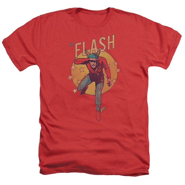 Flash - Circle & Stars Adult Regular Fit Heather Short Sleeve