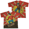 Flash - Vintage Comic Flash (Front - Back Print) Youth Short Sleeve 100% Poly