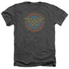 Dc - Ww Vintage Emblem Adult Regular Fit Heather Short Sleeve