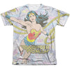 DC - Wonder Collage Adult Regular Fit Short Sleeve 65 - 35 Poly - Cotton