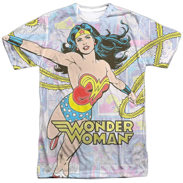 DC - Wonder Collage Adult Regular Fit Short Sleeve 100% Poly