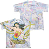 DC - Wonder Collage (Front - Back Print) Youth Short Sleeve 100% Poly