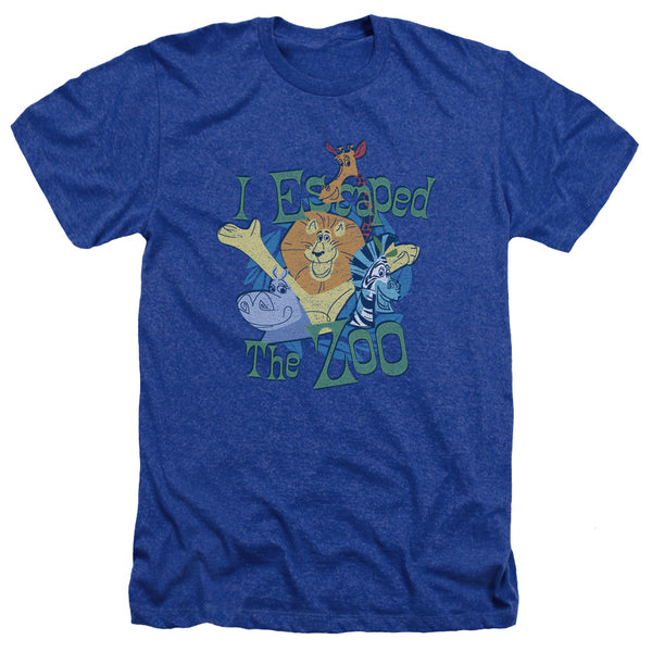 Madagascar - Escaped Adult Regular Fit Heather Short Sleeve