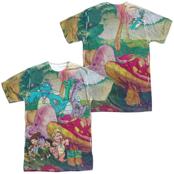 Dragon Tales - Mushroom Meadow (Front - Back Print) Adult Regular Fit Short Sleeve 100% Poly