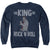 Elvis - King Of Rock N Roll Adult Crewneck Sweatshirt