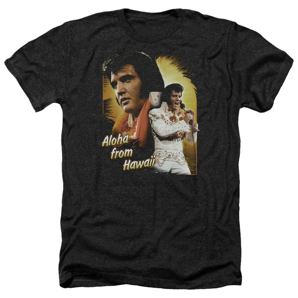 Elvis Presley - Aloha Adult Regular Fit Heather Short Sleeve