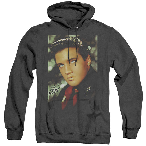 Elvis Presley - Red Scarf Adult Heather Hoodie
