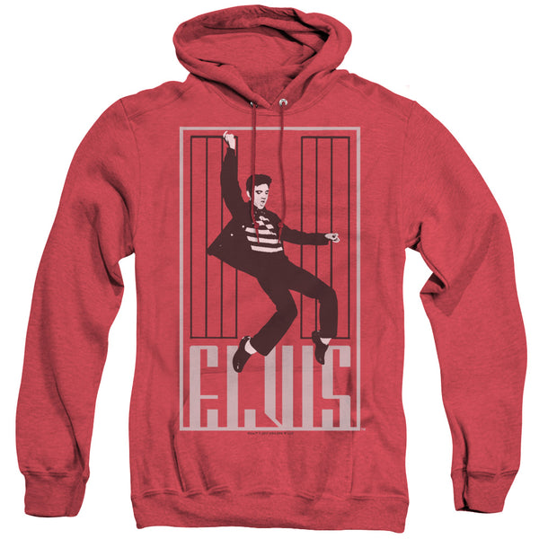 Elvis Presley - One Jailhouse Adult Heather Hoodie