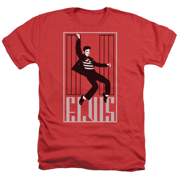 Elvis Presley - One Jailhouse Adult Regular Fit Heather Short Sleeve