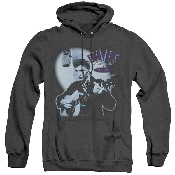 Elvis Presley - Hillbilly Cat Adult Heather Hoodie