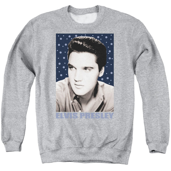 Elvis Presley - Blue Sparkle Adult Crewneck Sweatshirt