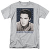 Elvis Presley - Blue Sparkle Adult Regular Fit Short Sleeve