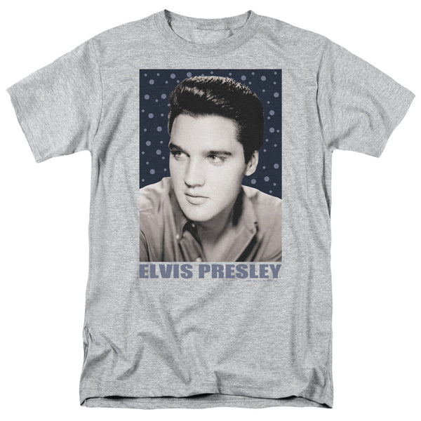 Elvis Presley - Blue Sparkle Adult Regular Fit Short Sleeve