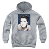 Elvis Presley - Blue Sparkle Youth Hooded Sweatshirt