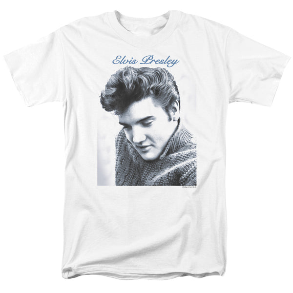Elvis Presley - Script Sweater Adult Regular Fit Short Sleeve
