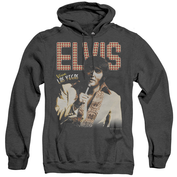 Elvis Presley - Viva Star Adult Heather Hoodie