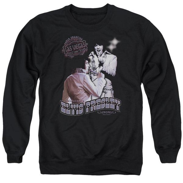Elvis Presley - Violet Vegas Adult Crewneck Sweatshirt