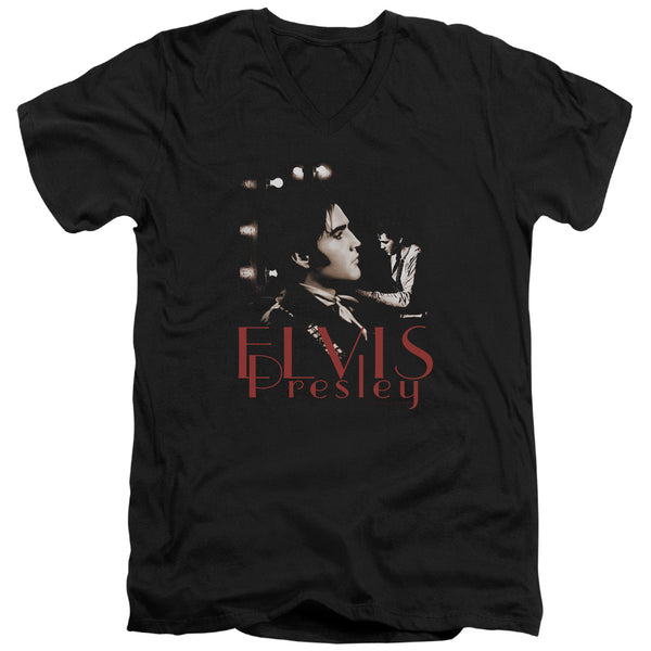 Elvis Presley - Memories Adult Slim Fit V Neck Cotton