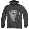 Elvis Presley - Big Face Adult Heather Hoodie