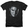 Elvis Presley - Big Face Adult Regular Fit Heather Short Sleeve