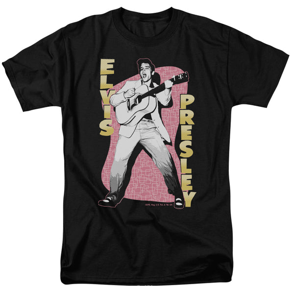 Elvis Presley - Pink Rock Adult Regular Fit Short Sleeve