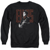 Elvis Presley - Red Guitarman Adult Crewneck Sweatshirt