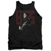 Elvis Presley - Red Guitarman Adult Tank Top
