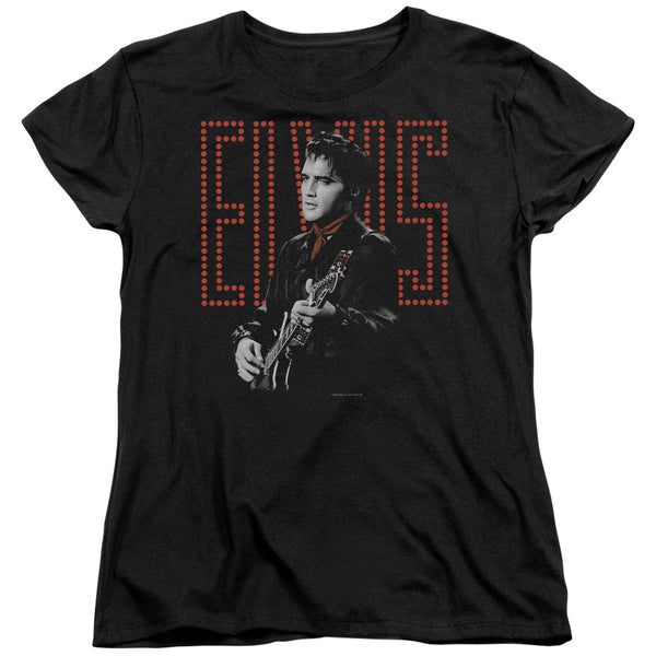 Elvis Presley - Red Guitarman Women's Short Sleeve