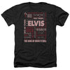 Elvis Presley - Whole Lotta Type Adult Regular Fit Heather Short Sleeve