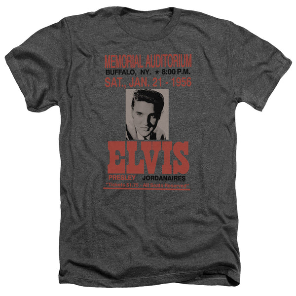 Elvis Presley - Buffalo 1956 Adult Regular Fit Heather Short Sleeve