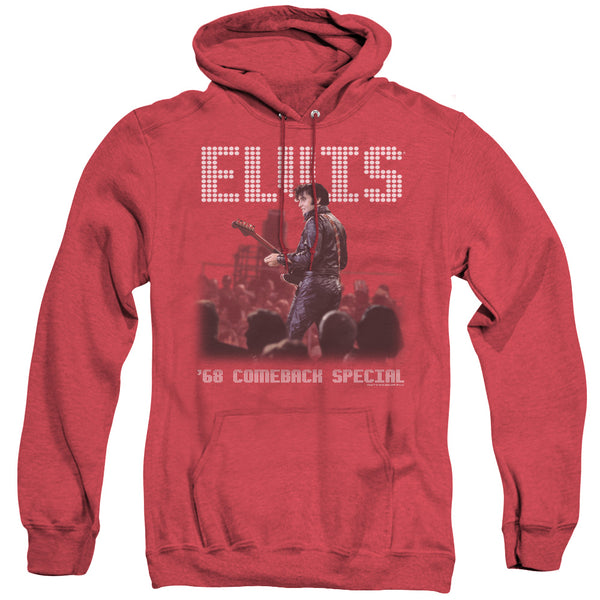 Elvis Presley - Return Of The King Adult Heather Hoodie