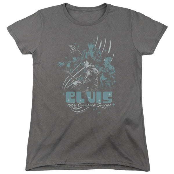 Elvis Presley - 68 Leather Women's Short Sleeve