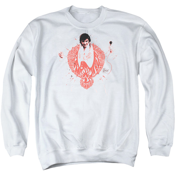 Elvis Presley - Red Pheonix Adult Crewneck Sweatshirt
