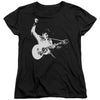 Elvis Presley - Black&White Guitarman Women's Short Sleeve