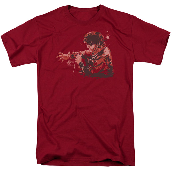 Elvis Presley - Red Comback Adult Regular Fit Short Sleeve