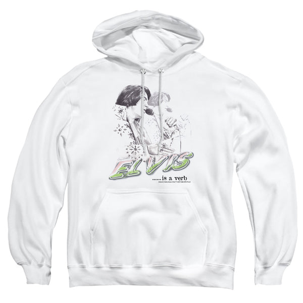 Elvis Presley - Elvis Is A Verb Adult Pullover Hoodie