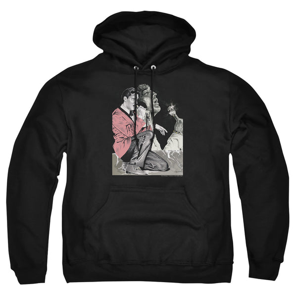 Elvis Presley - Rock N Roll Smoke Adult Pullover Hoodie