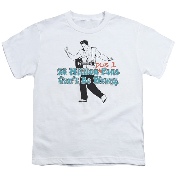 Elvis Presley - 50 Million Fans Plus 1 Youth Short Sleeve