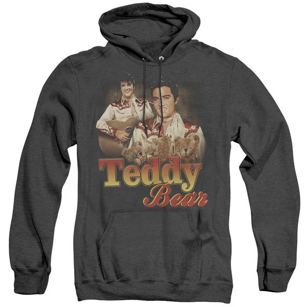 Elvis Presley - Teddy Bear Adult Heather Hoodie