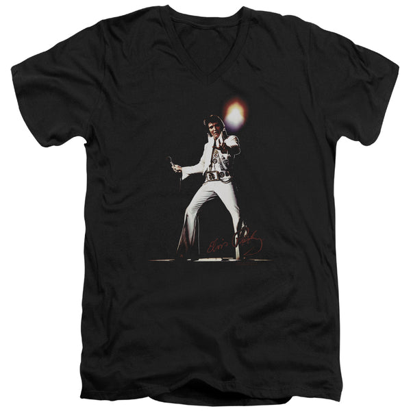 Elvis Presley - Glorious Adult Slim Fit V Neck Cotton