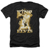 Elvis Presley - The King Adult Regular Fit Heather Short Sleeve